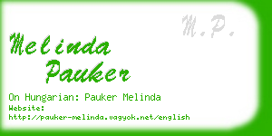 melinda pauker business card